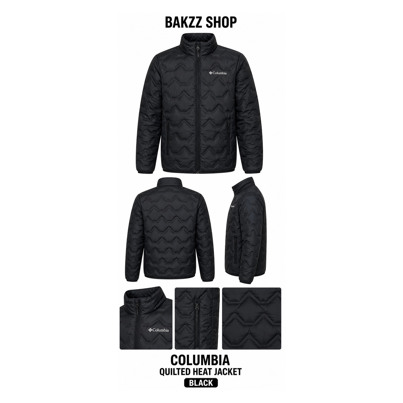 VESTE ZIG/ZAG COLOMBIA BLACK