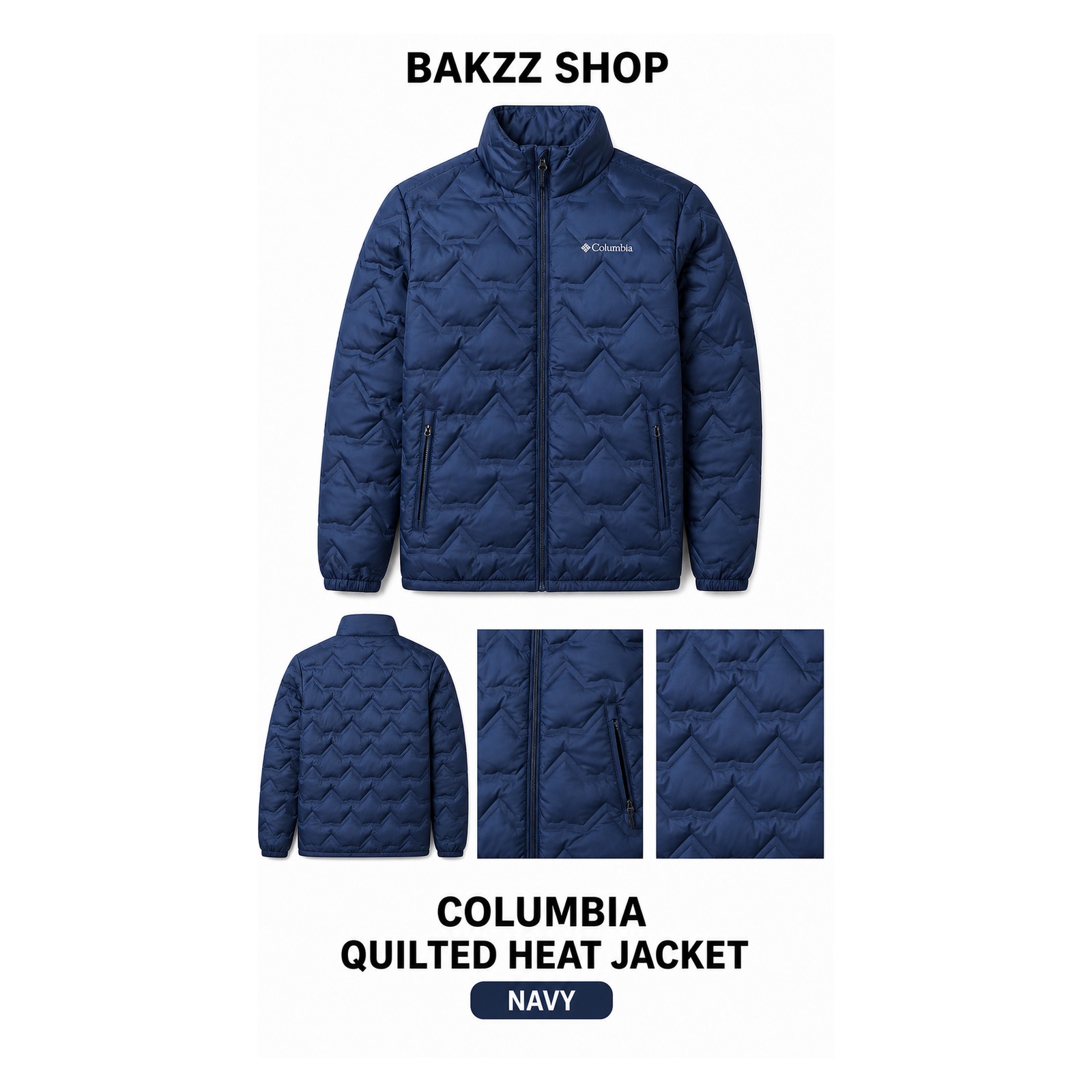 VESTE ZIG/ZAG COLOMBIA BLUE